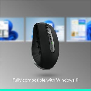 Logitech MX Anywhere 3S for Mac, Compact Wireless Bluetooth Mouse, 8K DPI Any-Surface Tracking, Quiet Clicks, USB C, Space