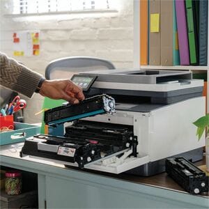 HP LaserJet Pro 3301fdw Wired & Wireless Laser Multifunction Printer - Color - Copier/Fax/Printer/Scanner - 26 ppm Mono/26