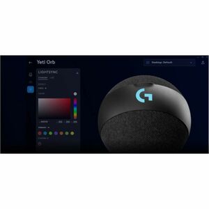 Logitech G Yeti Orb Wired Condenser Microphone for Gaming, Live Streaming - 2 m - 70 Hz to 20 kHz - Cardioid - Desktop, St