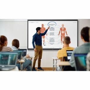 Optoma Creative Touch 5863RK 4K UHD LCD Collaboration Display - Cortex A76 + A55 - 8 GB - Infrared (IrDA) - Touchscreen - 