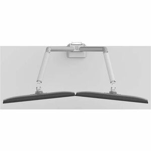 Neomounts NEXT Slim Mounting Arm for Display Screen, Flat Panel Display, Curved Screen Display, Monitor - Silver - Height 