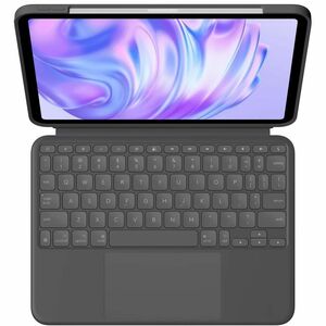 Logitech Combo Touch Keyboard/Cover Case for 27.9 cm (11") Apple iPad Pro 11 (2024) Tablet - Graphite - Scuff Resistant, S