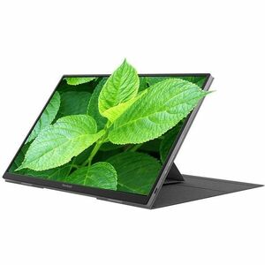 ViewSonic VG1656N 16 Inch 1200p IPS Wireless Portable Monitor with 2 Way Powered 60W USB C, Built-in 4000 mAh Battery and 