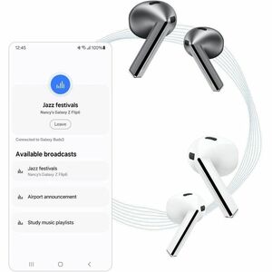 Samsung Galaxy Buds3 Pro Earset - Stereo - True Wireless - Bluetooth - Earbud - Binaural - In-ear - Silver