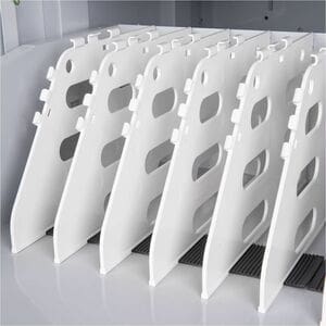 Rocstor Volt C42 Pre-Wired Charging Cart with Intelligent Power Charging 90W - 3 Shelf - 3 Drawer - Push Handle Handle - 4