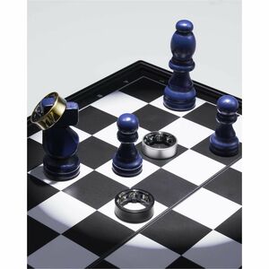 Samsung Galaxy Ring, Size 7, Titanium Silver - Finger - Android - Accelerometer, PPG Sensor, Temperature Sensor - Phone - 