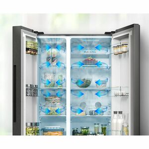 Congelatore/Freezer Hisense RS711N4ACE 550 L Combinato - Acciaio inox, Metallo - Metallo - Digital Inverter Compressor - A