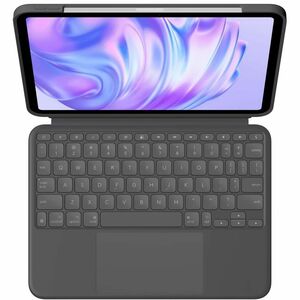 Logitech Combo Touch Keyboard/Cover Case for 27.94 cm (11") Apple iPad Pro 11 (2024) Tablet - Graphite - Scuff Resistant, 