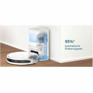 Tapo RV20 Max Plus Bagged Cordless Robot Vacuum/Mop - White - 3 L Dust Capacity - 300 mL Water Tank Capacity - Brush - Car
