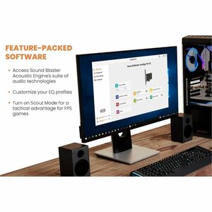 Sound Blaster Sound Blaster FX V2 Sound Board - 5.1 Sound Channels - Plug-in Card - Creative - PCI Express x1 - 120 dB - 3