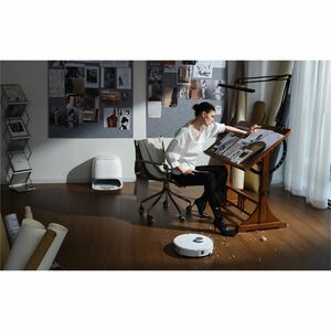 Robot Vacuum Cleaner Roborock Qrevo Curv senza filo - Bianco - 66 W Motore - 325 mL Capacità polvere - 80 mL Capacità serb