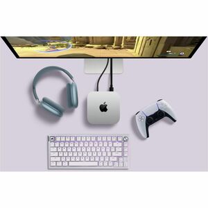 Apple Mac mini Desktop Computer - Apple M4 - 24 GB - 256 GB SSD - Mini PC - Silver - Apple M4 Chip - macOS Sequoia - Apple