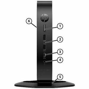 HP Pro t550 Thin Client - Intel Celeron J6412 Quad-core (4 Core) 2 GHz - TAA Compliant - Intel Chip - 8 GB RAM DDR4 SDRAM 