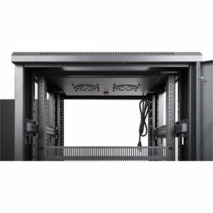 Gabinete 19"" Pro Line con extractores de aire, 38U, Frente de 600 mm, unidad de ventilación con dos extractores de aire i