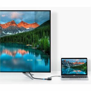 Vention CNCHB USB Type C Docking Station for Flash Drive, TV - Charging Capability - Grey - Portable - 4K, HD - 3840 x 216