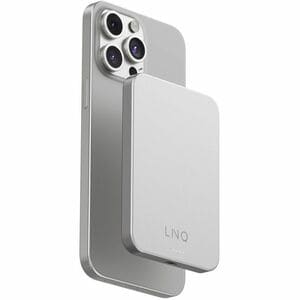 LinQ ProCharge Power Bank - Metallic - For Smartphone, iPhone - 1 x Type-C 20W - 5000 mAh - 2 x USB - Metallic