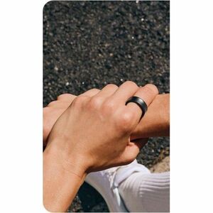 Samsung Galaxy Ring Smart Ring - Finger Wearable - Titanium Black - Accelerometer, PPG Sensor, Temperature Sensor - Sleep 