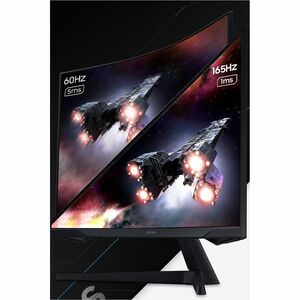 Monitor LED para juegos Samsung Odyssey G5 S27CG552EL 27" (68.6cm) Class WQHD Pantalla curva - 16:9 - Negro - 27" (68.6cm)
