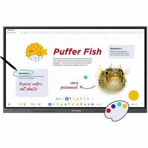 ViewSonic ViewBoard IFP7534 1905 mm 4K UHD LCD Collaboration Display - 8 GB DDR4 SDRAM - Ultra Fine Touch (UFT) - Touchscr