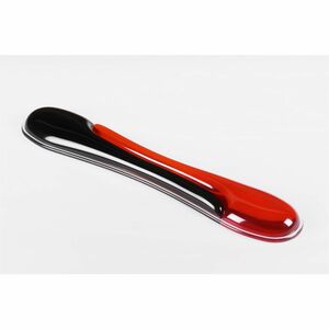 Kensington Duo Gel Wave Keyboard Wrist Rest - 479.4 mm Width x 88.9 mm Depth - Red, Black - Gel - Slip Resistant - 1 Each