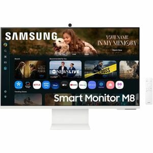 Moniteur LCD Smart Samsung S32FM801UU 32" Class 4K UHD - 16:9 - Blanc - 81,3 cm (32") Viewable - Vertical Alignment (VA) -