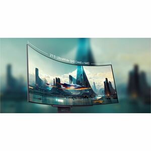 LG UltraGear 45GX90SA-B 45 Zoll Class UW-QHD Gekrümmter Bildschirm Gaming-OLED-Monitor - 21:9 Format - Schwarz - 113 cm (4