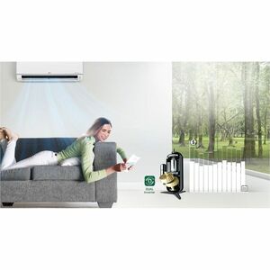 Aire acondicionado de pared LG DUALCOOL SW362H8 con Motor inversor digital - Blanco - Refrigerador, Calentador - 33000BTU/