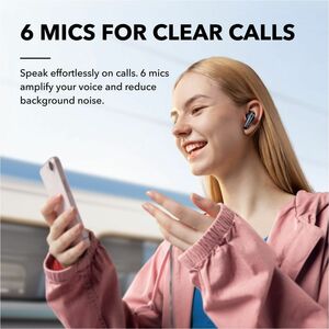 soundcore Liberty 4 True Wireless Earbud Stereo Earset - Black Velvet - Binaural - In-ear - Bluetooth - Noise Canceling