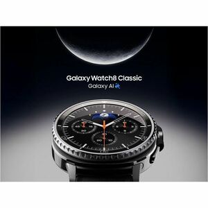 Samsung Galaxy Watch8 Classic SM-L500 Smart Watch - 46 mm Case Height - 46.40 mm Case Width - Black Case Color - Black Ban
