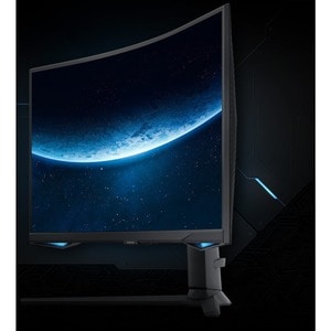 Monitor inteligente LED de juegos Samsung Odyssey G6 S32BG650EL 32" (81.3cm) Class WQHD Pantalla curva - 16:9 - Negro - 32