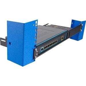 Innovation 1U Rack-mountable Rack Shelf for Switch - 289.56 mm Rack Width x 200.66 mm Rack Depth - Black Powder Coat - TAA