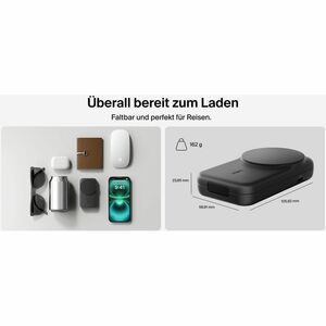 Belkin UltraCharge Induktionsladegerät - Schwarz - für Qi2-fähiges Gerät, iPhone, AirPod, Smartwatch - Eingangsstecker: US