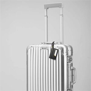 Spigen Luggage Tag - Strap Fastener - Nylon, Faux Leather, Silicone - Black - 1 / Pack