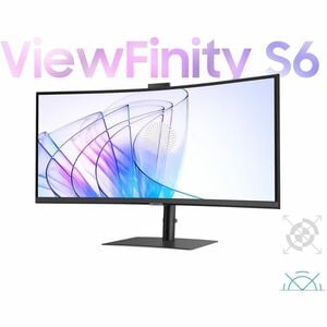 Samsung ViewFinity S6 S34C650VEE 34" Class Webcam UW-QHD Curved Screen LCD Monitor - 21:9 - Black - 34" Viewable - Vertica