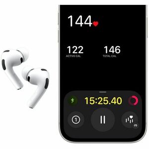 Apple AirPods Pro 3 - Siri - Stereo - True Wireless - Bluetooth - Earbud - Binaural - In-ear - Noise Cancelling Microphone
