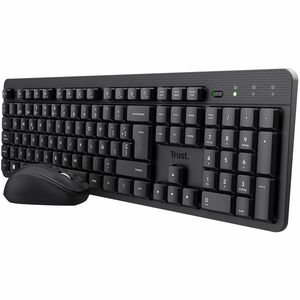 Trust Ody II Keyboard & Mouse - Spanish - USB 3.0 Membrane Wireless RF 2.40 GHz Keyboard - Keyboard/Keypad Color: Black - 