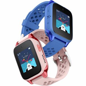 TCL MOVETIME MT46X Smartwatch - Kinder - Blau Body Color - Wireless LAN - 4G - Kamera, Push-Benachrichtigung, SMS, Alarm, 