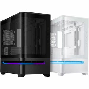 ASUS Prime AP202 MicroATX Case with Tempered Glass (White)