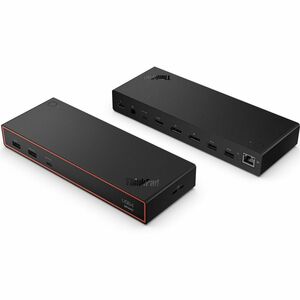 Lenovo SmartDock 5500 11 Anschluss(e) USB4 Docking Station für Monitor, Notebook - Ladefunktion - 135 W - Schwarz - 4 Unte