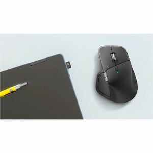 Logitech MX Master 4 for Business Full-size Mouse - Bluetooth/Radio Frequency - USB Type C - Darkfield - 8 Button(s) - Gra