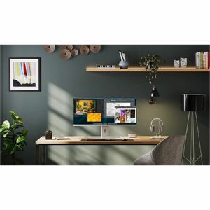 ALOGIC Edge 40" Ultrawide WQHD LCD Monitor with 90W PD, Silver, HDMI cable, USB-C cable, Power Adaptor