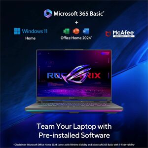 Asus ROG Strix G16 G614 G614FR-S5115W 40.6 cm (16") Gaming Notebook - 2.5K - 240 Hz - AMD Ryzen 9 Ryzen 9000 Series 9955HX