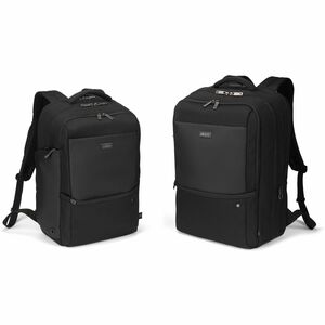 Dicota FIVE Carrying Case (Backpack) for 35.6 cm (14") to 40.6 cm (16") Notebook - Black - RFID Resistant - 900D Polyethyl
