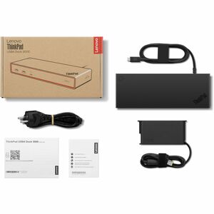 Lenovo ThinkPad 5000 USB4 Docking Station for Monitor, Notebook - Charging Capability - 100 W - Eclipse Black - 4 Displays