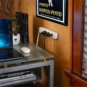 CyberPower CSB706W Essential 7 - Outlet Surge Protector with 1800 J Surge Suppression - Clamping Voltage 800V, 6 ft Cord, 