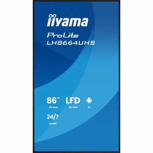 iiyama ProLite LH8664UHS-B3AG 2174,24 mm LCD Digital-Signage-Display - 24 Stunden/7 Tage Betrieb - IPS-Technologie (In-Pla