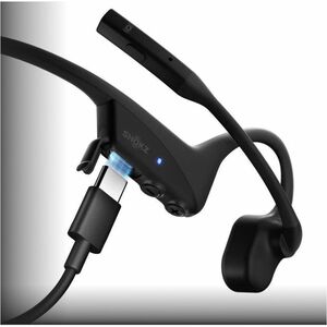 Shokz OpenComm2 UC Wireless Behind-the-neck, Earbud, Over-the-ear, Open-ear Stereo Earset - Black - Binaural - Open - 3000