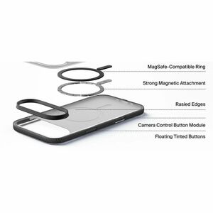 Belkin SheerForce Grip Series Case for iPhone Air - For Apple iPhone Air Smartphone - Anti-slip textured - Black - Translu