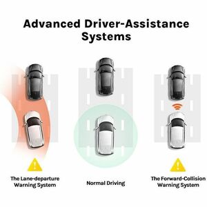 70mai A500S Front/Rear Vehicle Camera - 5.1 cm (2") Screen - Wireless - Night Vision - 2592 x 1944 Video