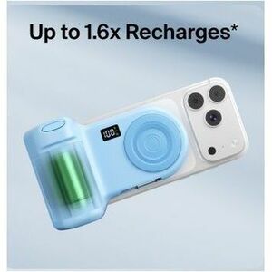 Belkin Stage PowerGrip CTA006 Charging Camera Grip/Power Bank - Ice Blue - USB - Battery - Portable